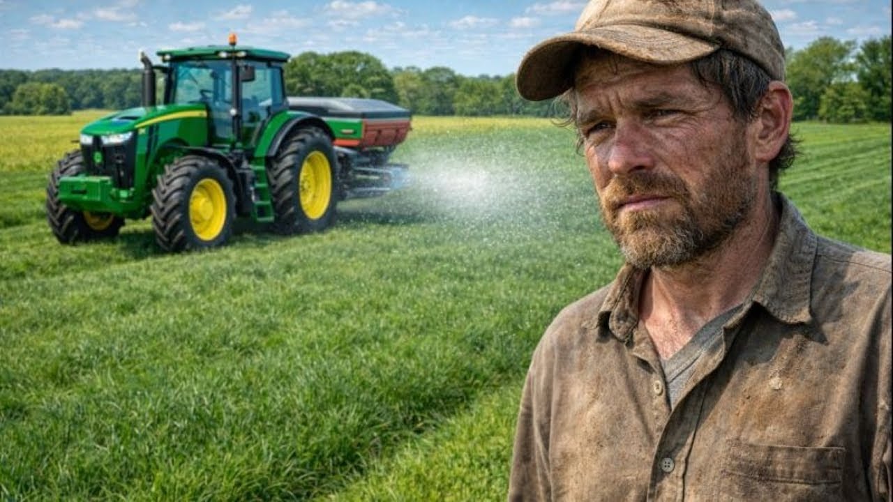 Selling Grass Bales to Avoid Going Bankrupt & Fertilizes The Canola [Ranch Ep 12