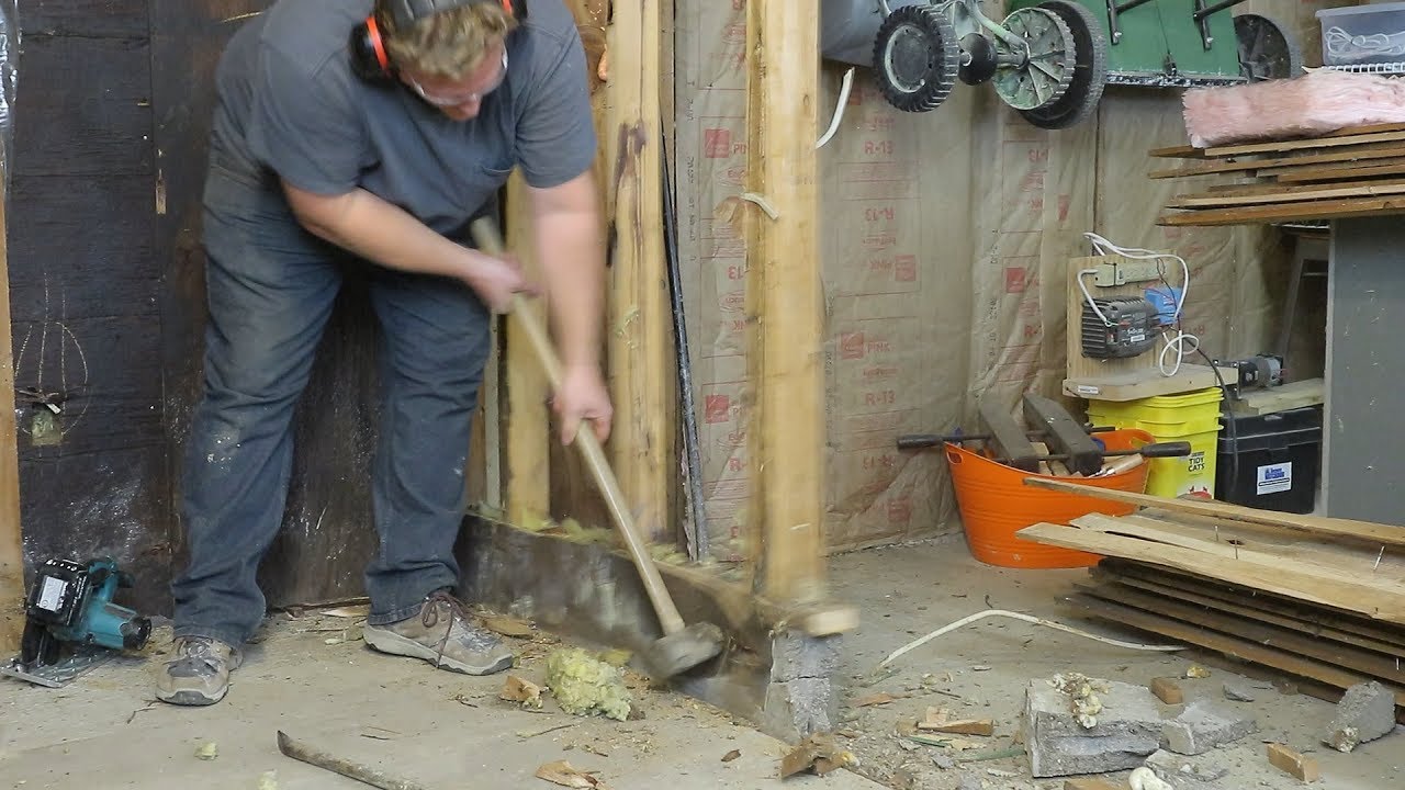 VLOG 002 First Snow, Wall Demolition, and More