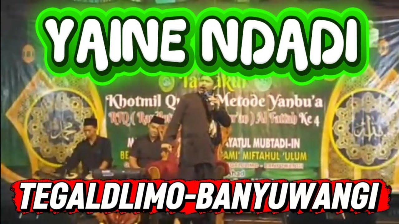 USTAD ABDUL GHONI TASYAKUR KHOTMIL QUR'AN METODE YANBU'A DI TEGALDLIMO - BANYUWANGI