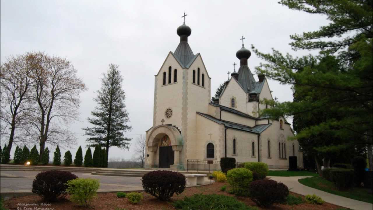 A spring day at St. Sava Serbian Orthodox Monastery in Libertyville, IL U.S.A.