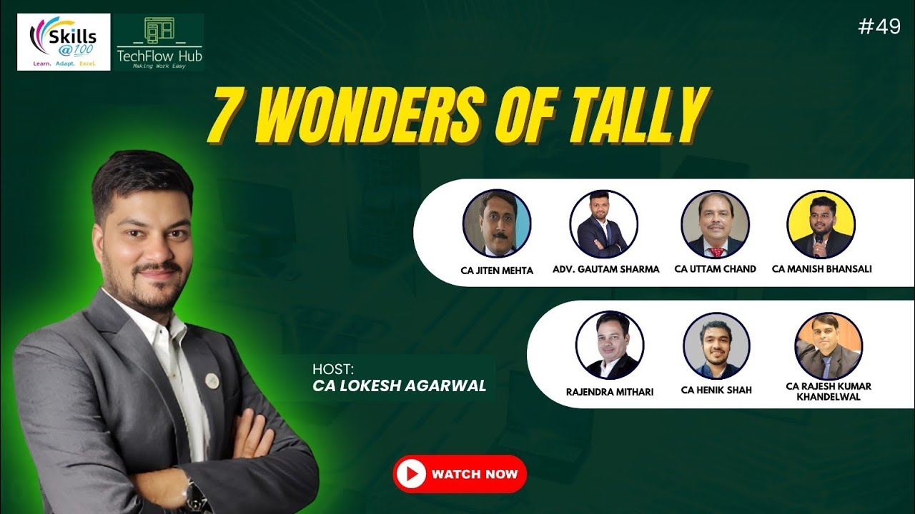 7 Wonders of Tally prime || Tally Prime Features || Skills@100.