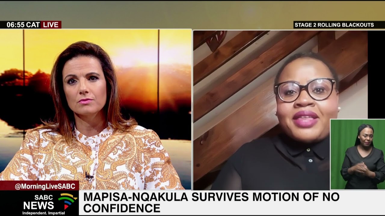Political analyst Khanyi Magubane react to Mapisa-Nqakula surviving motion of no confidence