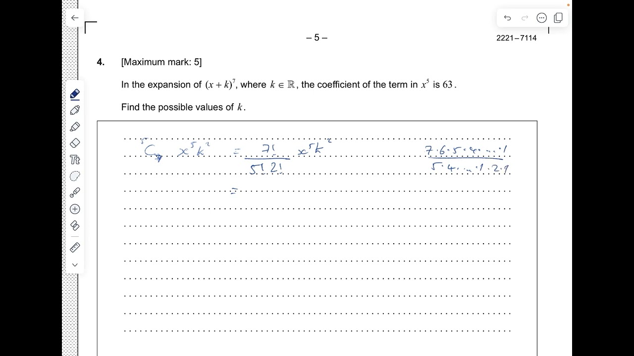 AA SL TZ2 paper 1 May 2021 q4