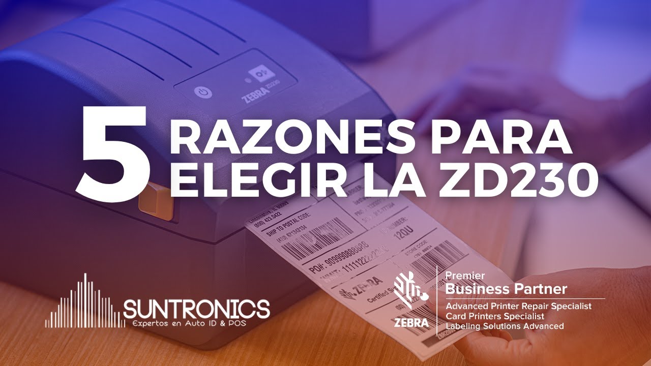 🦓🏷️5 razones por las que la impresora Zebra ZD230 es ideal para tu negocio.