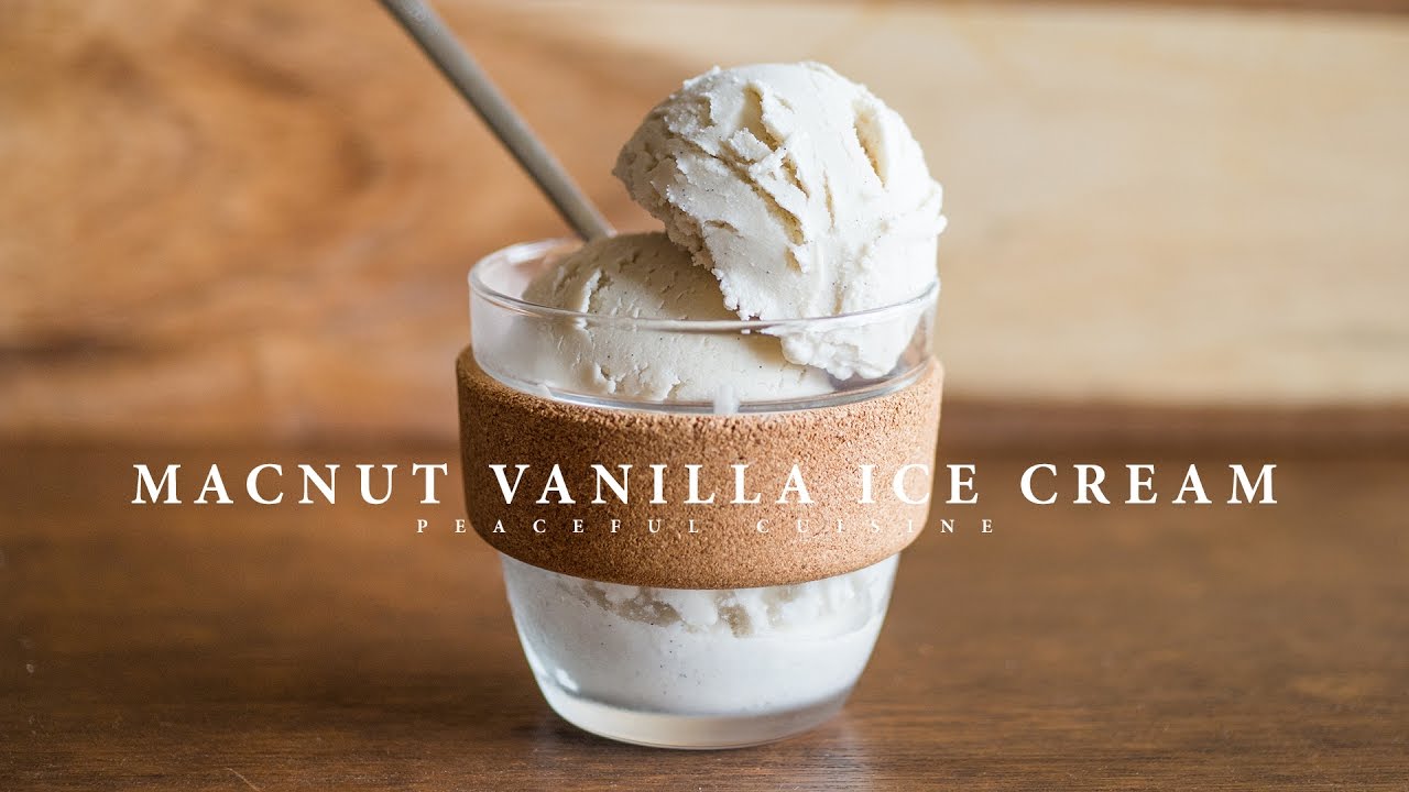 Macnut Vanilla Ice Cream (vegan) ☆ マカダミアナッツバニラアイスクリームの作り方