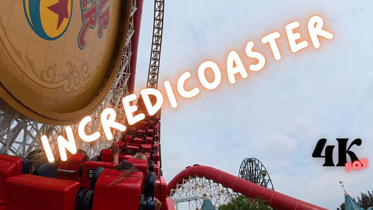 The Incredicoaster Experience - High-Speed Launch and Loop POV in 4K at Disney California Adventure!