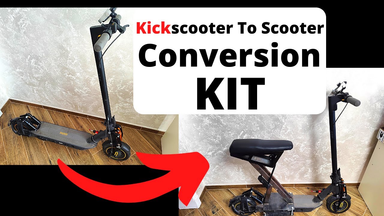 Kickscooter to scooter conversion kit