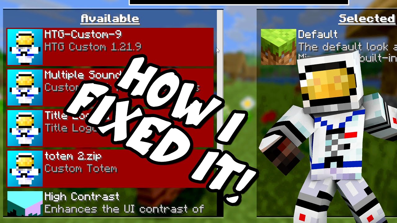 Minecraft 1.21.9 Broke My Packs&hellip; BUT I FIXED IT!