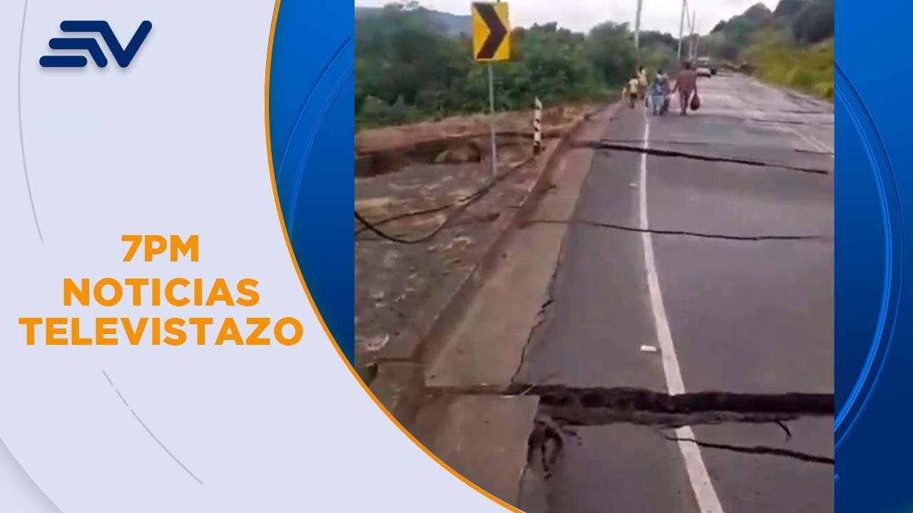 Deslizamiento de tierra en Tosagua, Manabí, obliga a decenas de familias a evacuar | Televistazo
