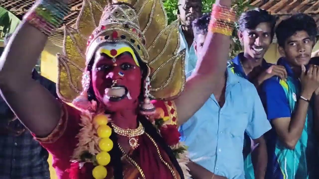 கோவம் கொண்ட காளி ஆவேசமாய் ஆடும் காட்சி | பார்த்தாலே பயங்கரம் |  பம்பைசெந்தில் பூசாரிப்பாட்டு