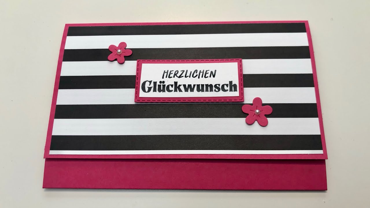 Glückwunschkarte mal anders, mit Klappfunktionen und ganz vielen Mustern  und natürlich@stampinup
