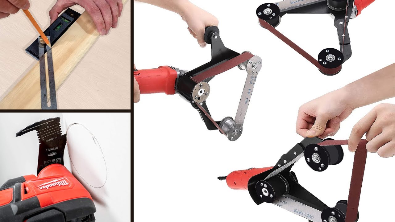 10 COOL TOOLS LIKE Extra Slim Pump Pliers, Multi Bit Screwdriver, Belt Sander Adapter for Angle Grin