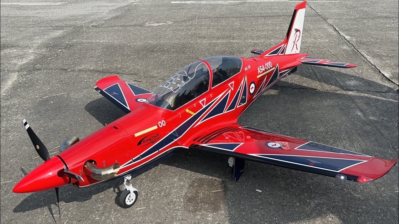 Maiden Flight of PC-21 mounted Kingtech TP45 RC Plane