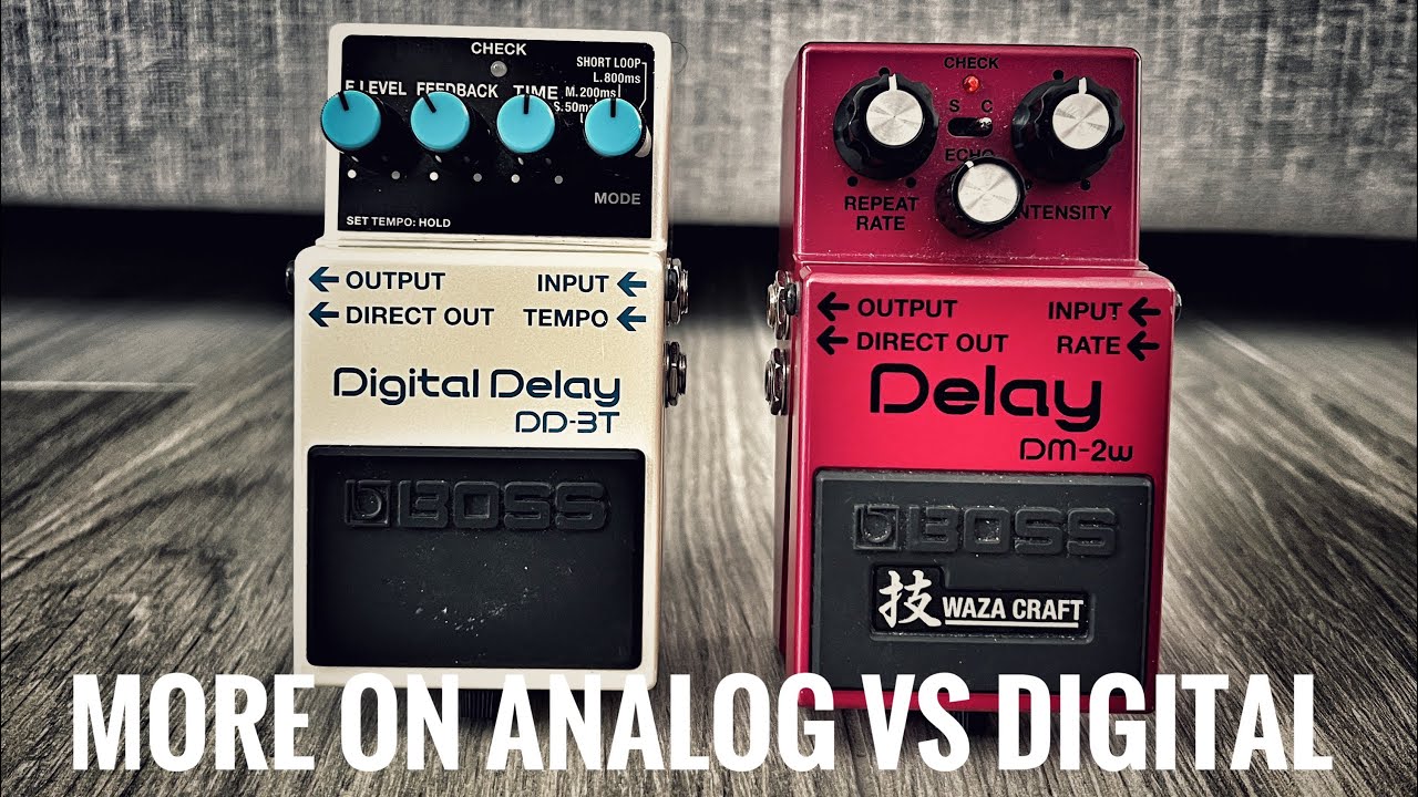 Boss DD-3T Digital Delay VS Waza Craft DM-2 Analog Delay