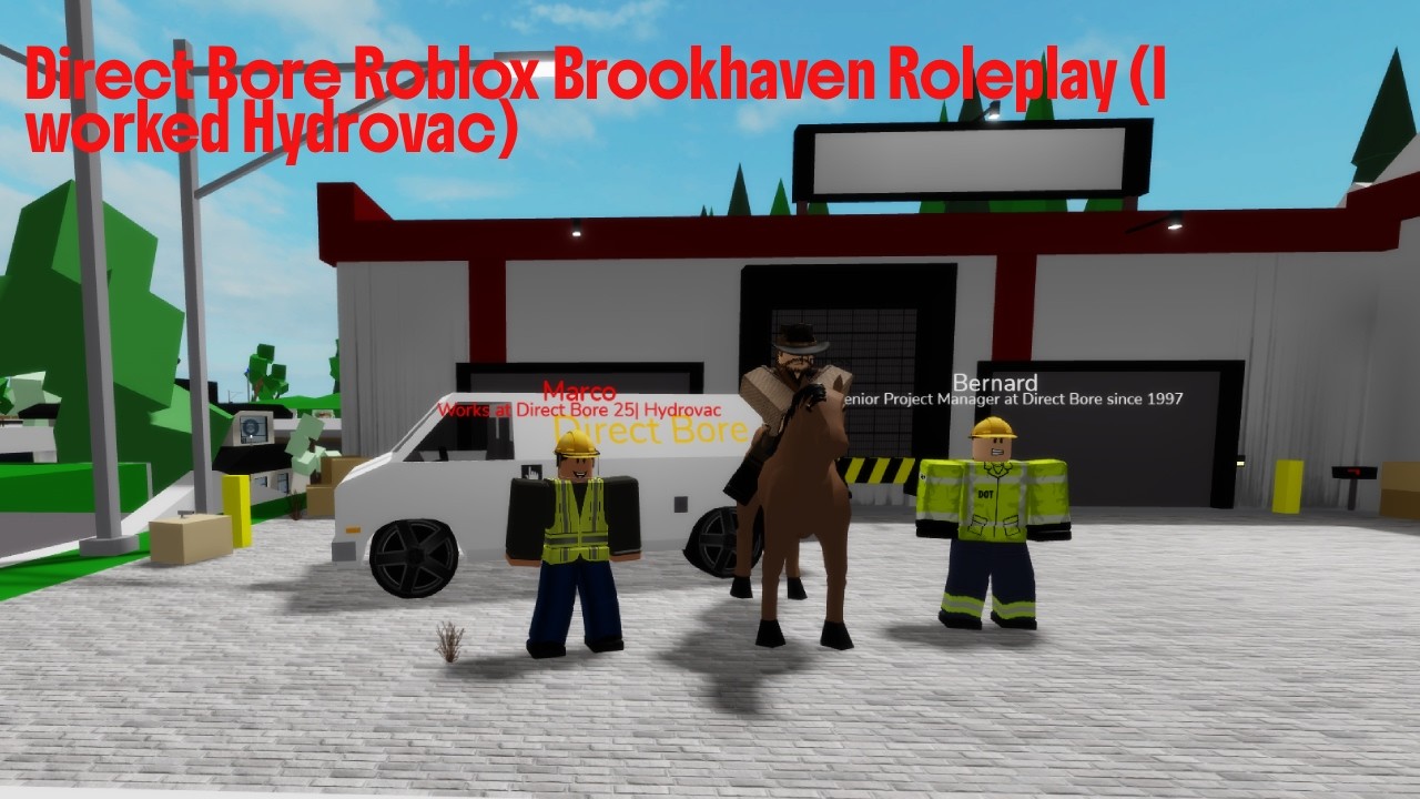 Direct Bore Roblox Brookhaven Roleplay (I Worked Hydrovac)