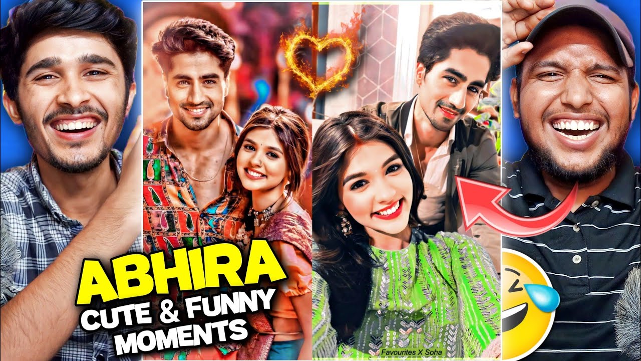 Abhira Cute And Funny Moments Reaction 😂❤️ | Parnali & Harshad Chopra 😁🔥 | V2funreacts