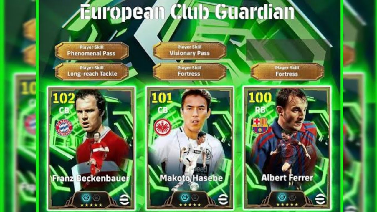EPIC EUROPEAN CLUB GUARDIAN GUARDIANS 😱 WELCOME BECKENBAUER TERBARU‼️eFootball 2026