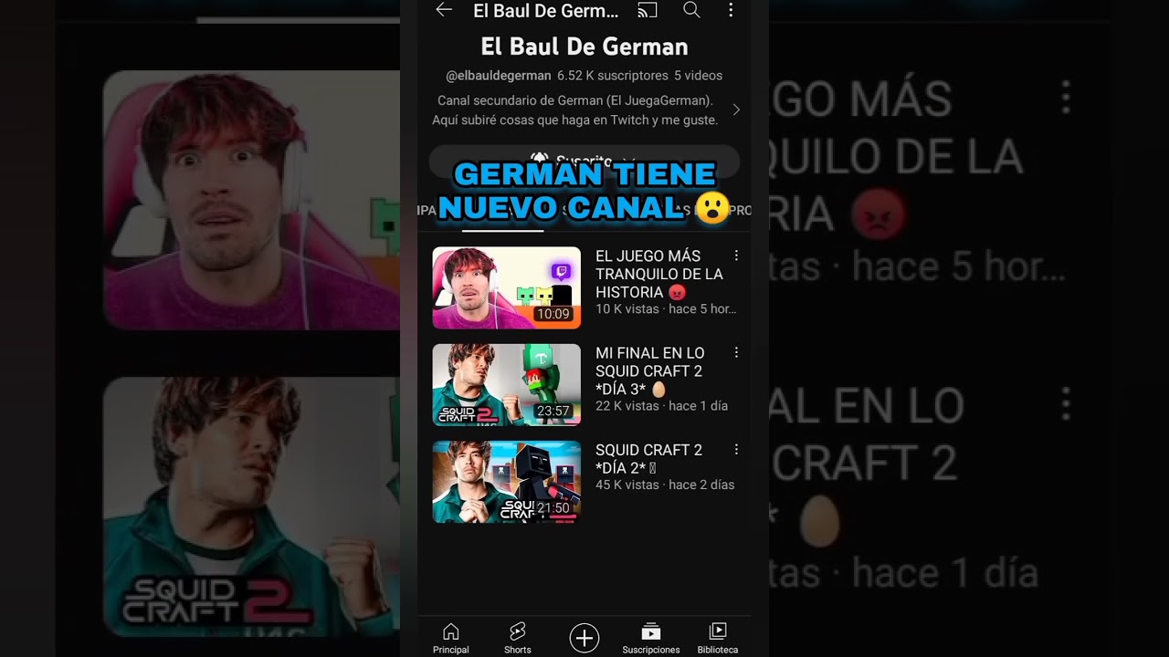 Nuevo canal de Germ&aacute;n @elbauldegerman
