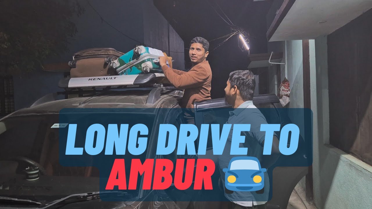 Chennai to Ambur Car Journey 🚗❤️ | Native Town Travel Vlog