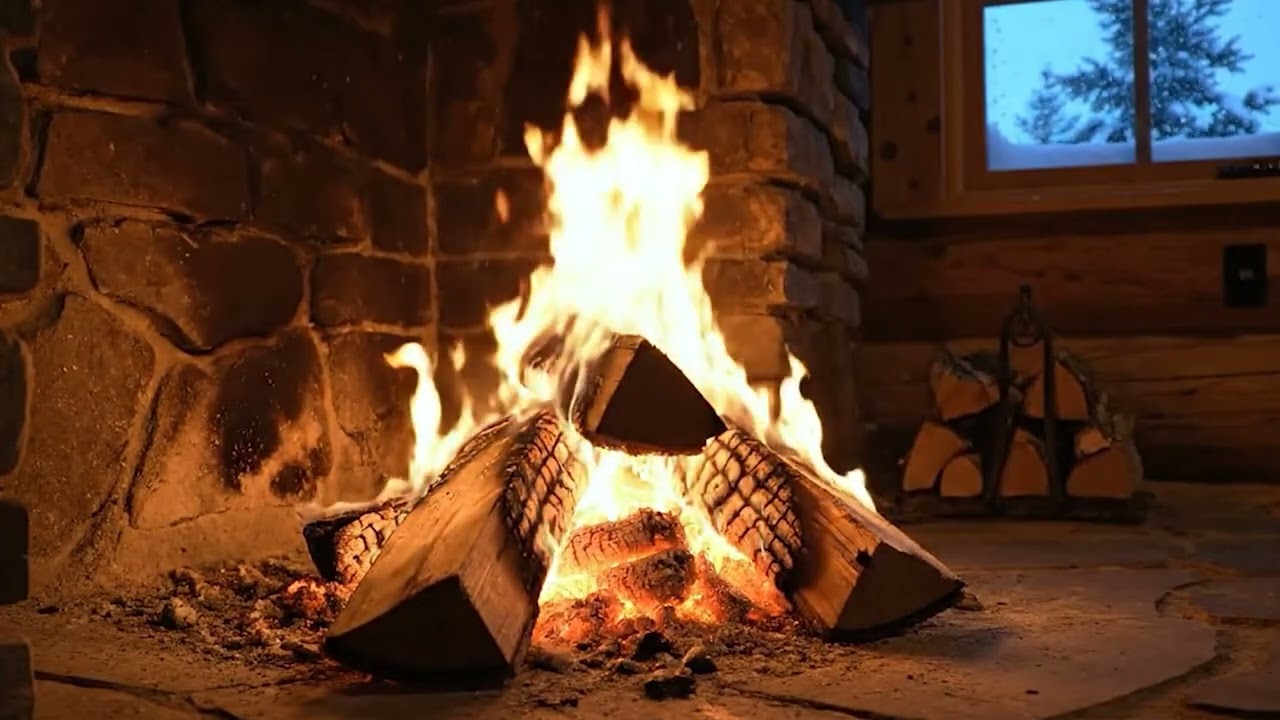 Rustic Cottage Life: Fireplace ASMR Full HD 🔥