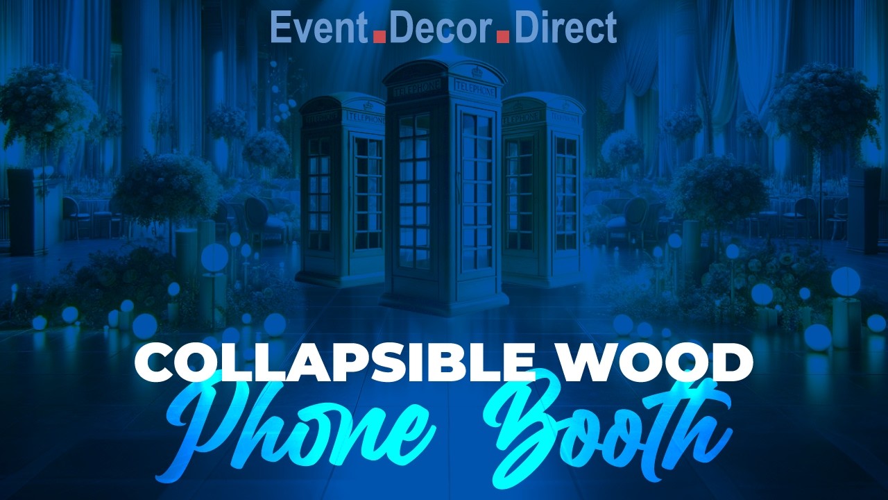 📸 Say Hello to Style! Collapsible Wood Phone Booth Is Here! ✨📱 #eventdecor #wedding