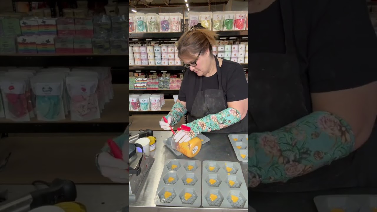 Honey Almond scented Honeybee cold process soap