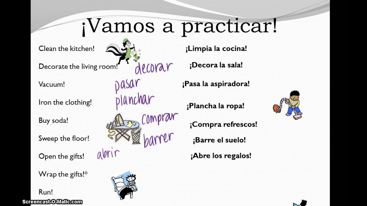 affirmative informal commands