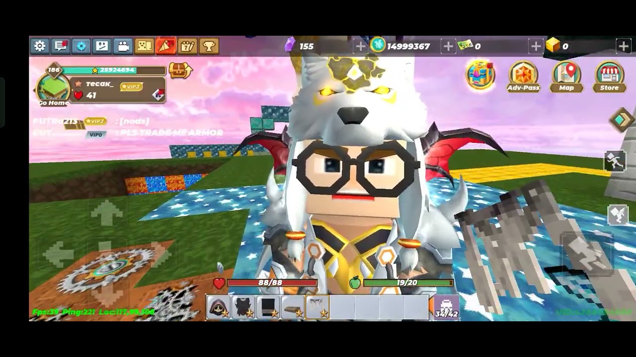 Trading MVP Items in Skyblock blockman go