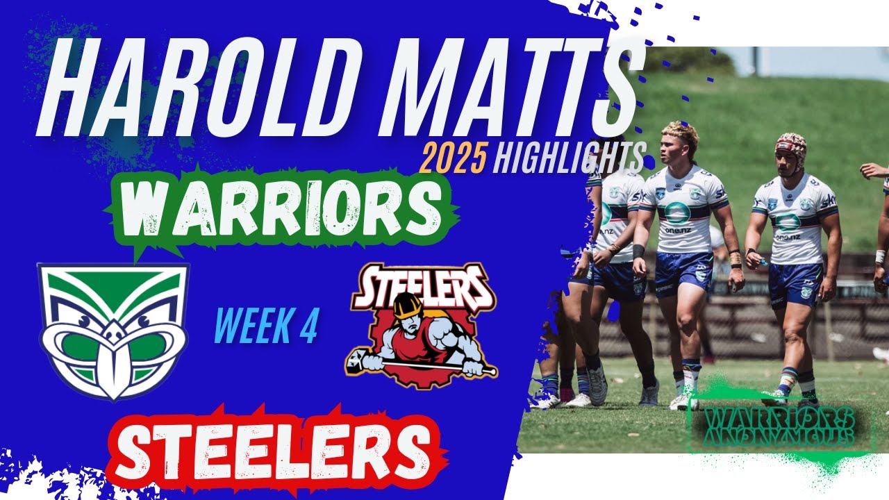 Warriors v Steelers | Harold Matts 2025 | Rd 4 HIGHLIGHTS