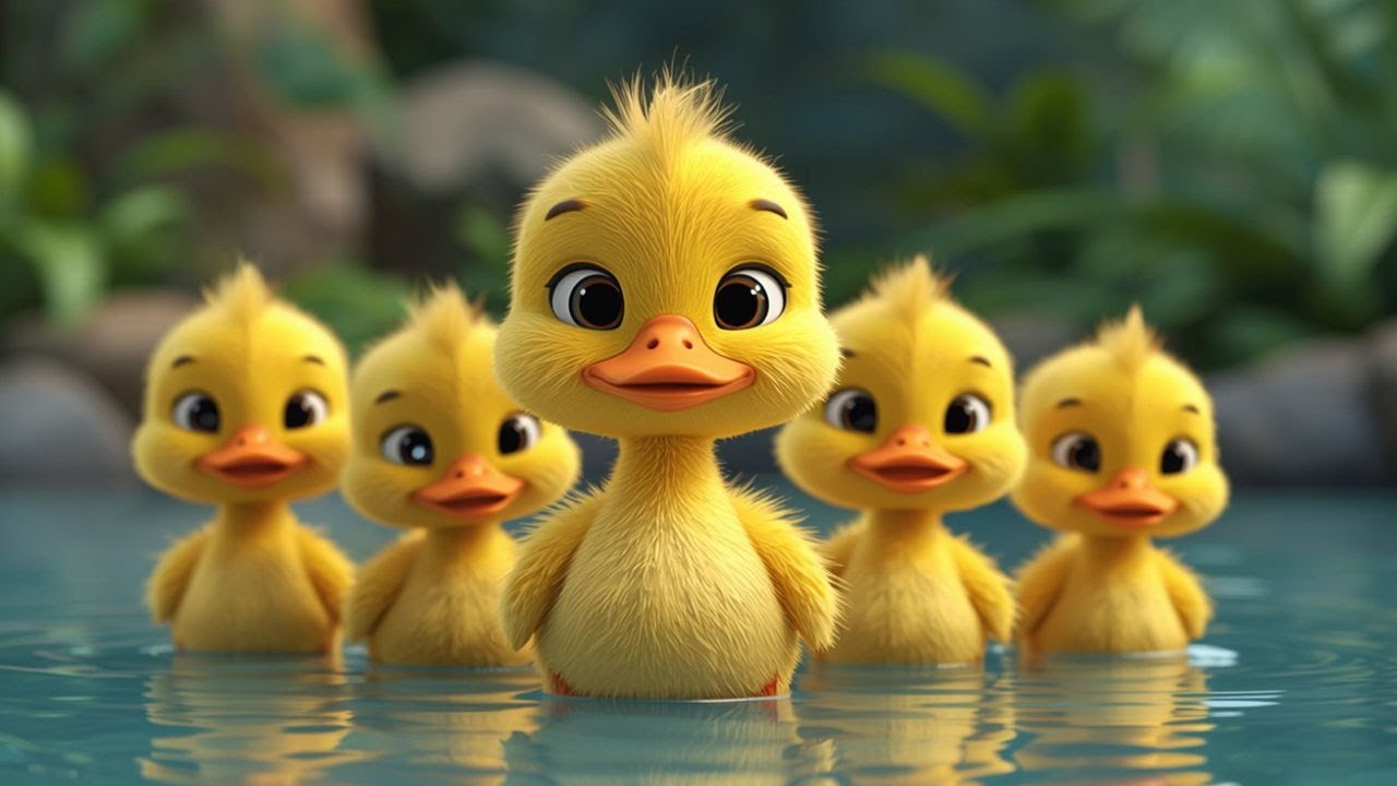 Five Little Ducks Nursery Rhyme | ABC Toons