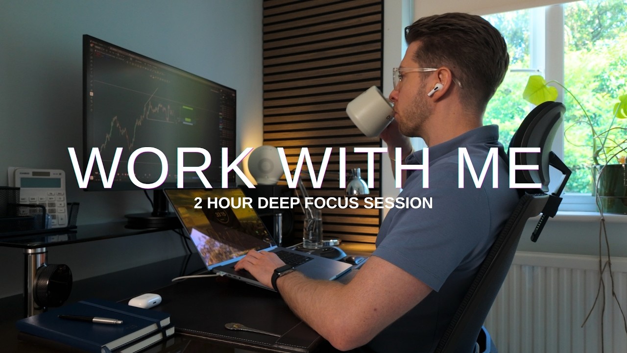 Work With Me | 2 Hour Pomodoro Focus Session for Deep Work | 50-10-50 Timer