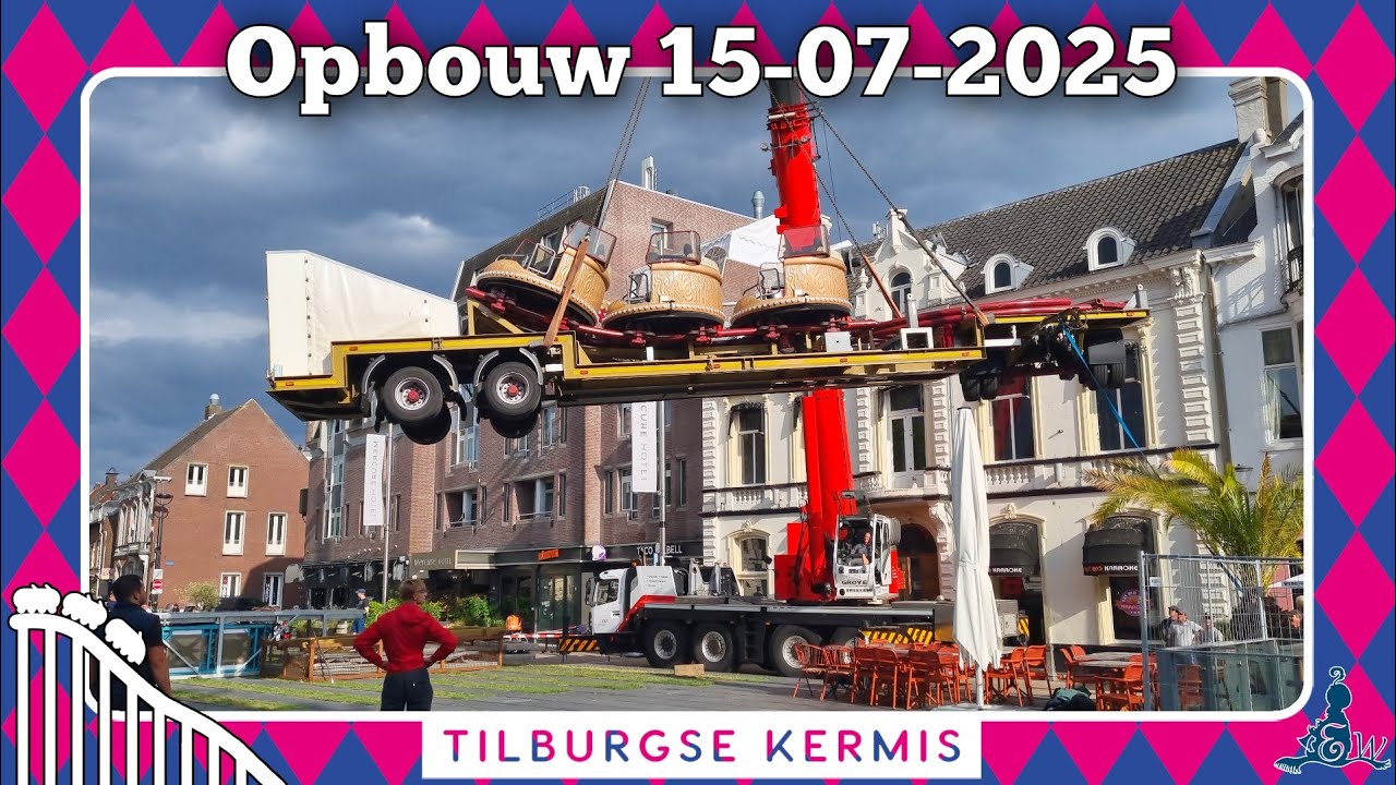 [Tilburgse Kermis] Opbouw Kermis 15-07-2025
