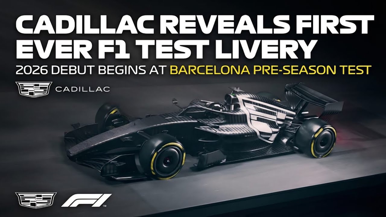 Cadillac Reveals First Ever F1 Test Livery | 2026 Debut Begins at Barcelona Pre-Season Test