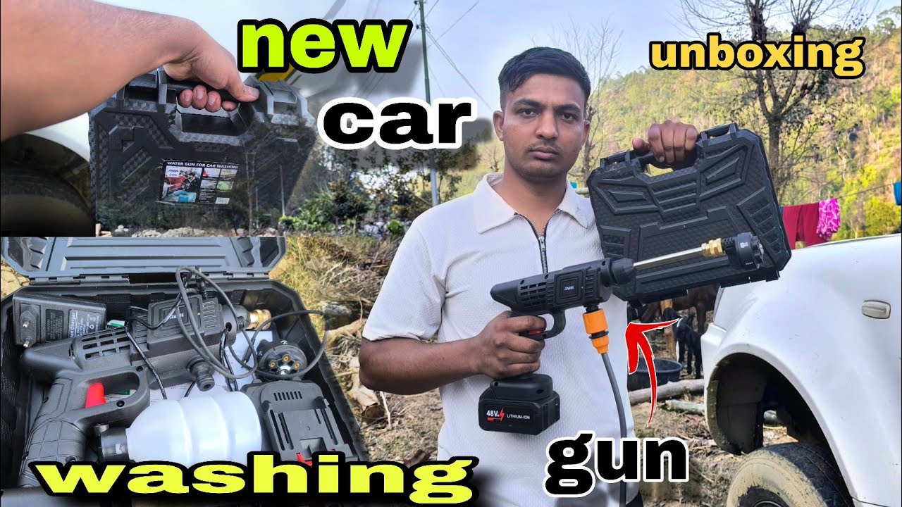 NEW CAR WASHING GUN UNBOXING #new #unboxing ❤️❤️