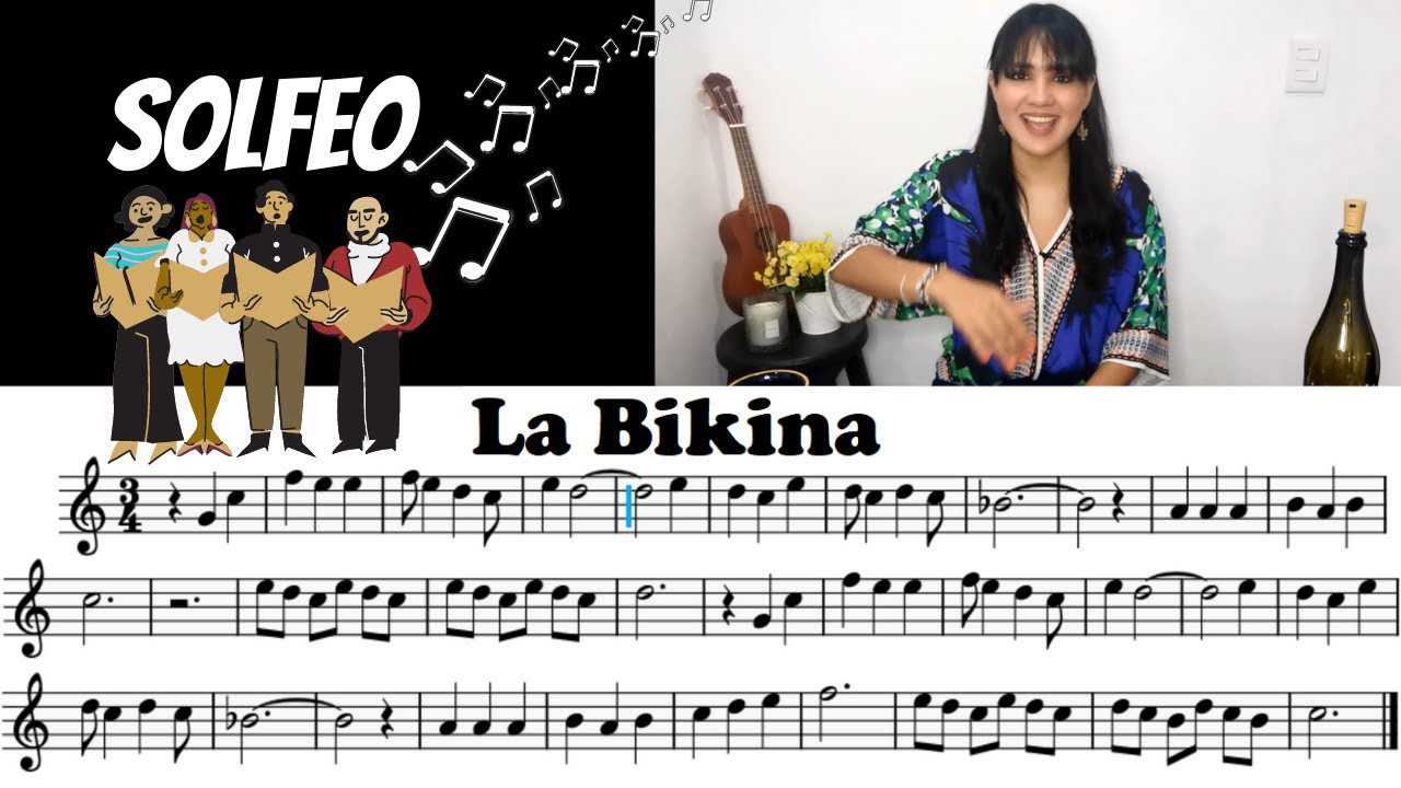 CLASE DE SOLFEO 5 PARTE 2 | LA BIKINA | LEER PARTITURAS | MARCELA 🎵