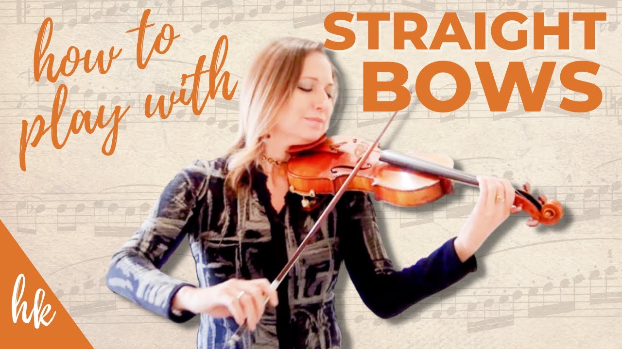 How to Play with Straight Bows on the Violin
