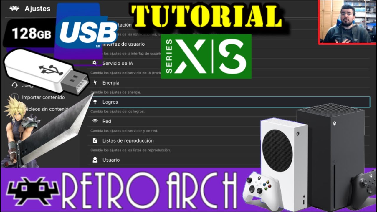 LE METO USB de 128GB a RETROARCH en XBOX Series X / Series S 🎮 Tutorial Setup para Emuladores (2024)