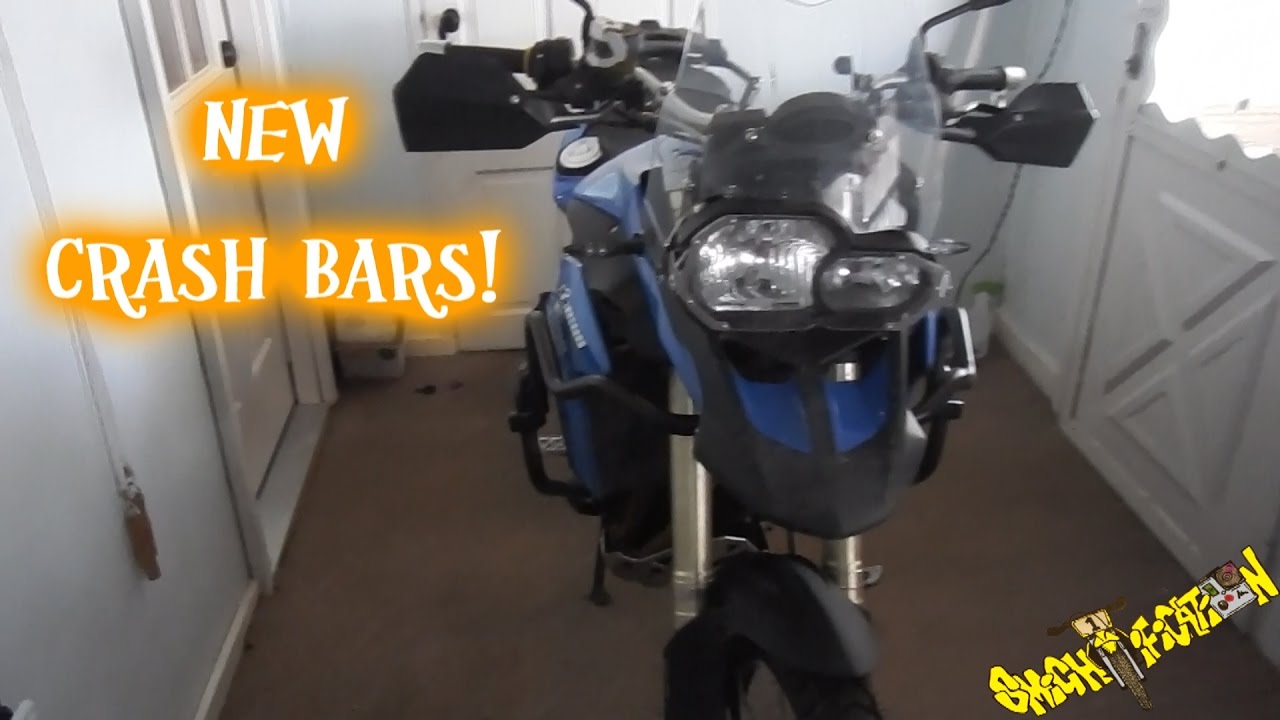 AltRider upper crash bar unboxed and installed - BMW F800GS