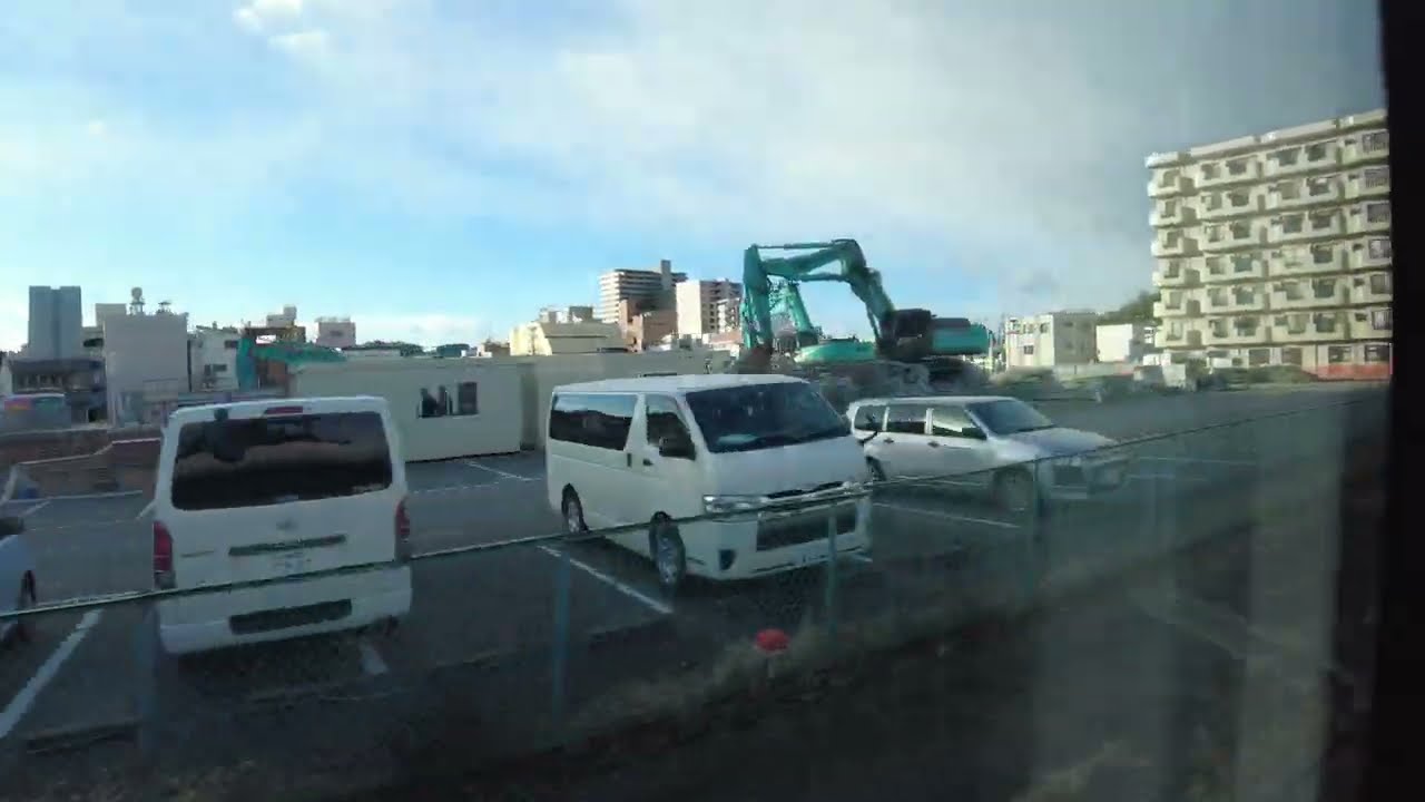 特急ひたち 常磐線いわき駅から 福島県いわき市　2022年1月撮影