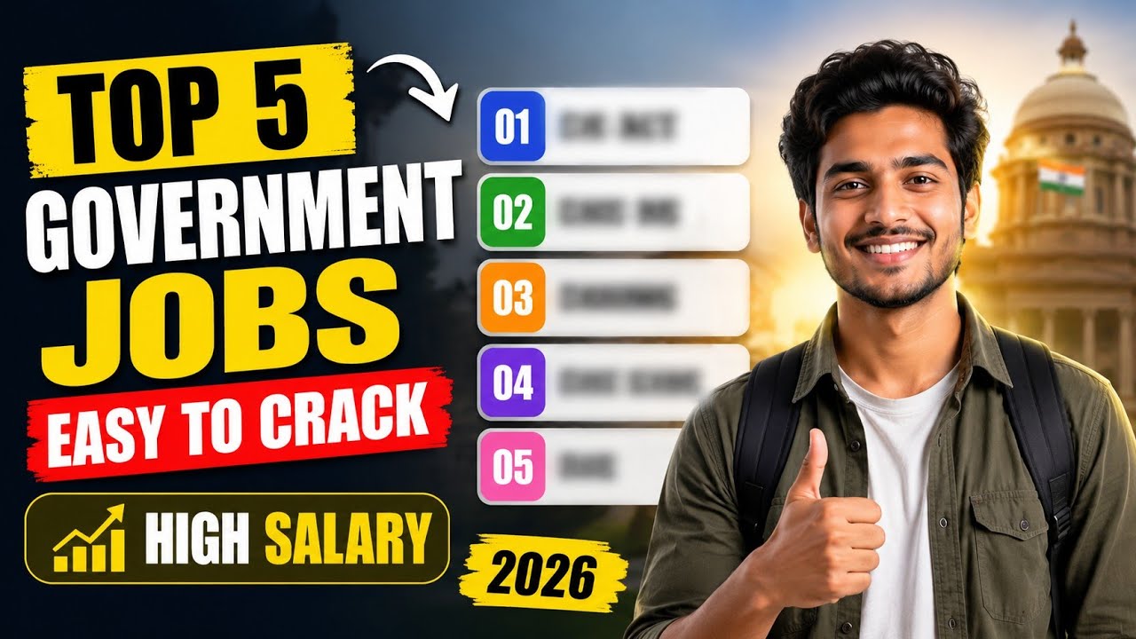 Top 5 Government Jobs In India Easy To Crack | Best Govt Jobs 2026