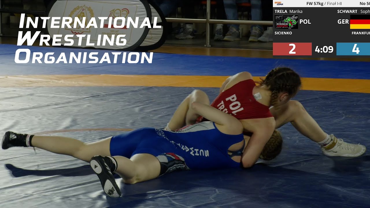 Marika Trela vs Sophia Schwart International Polish Championships Wrestling U22 WW GOLD 57kg
