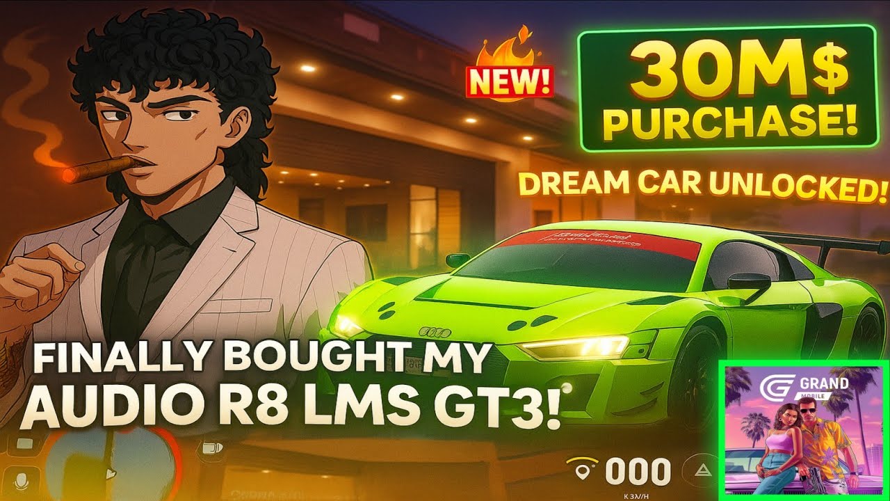 Finally Bought My Dream Car in Grand Mobile RP Life Simulator! 🚗🔥 (Luxury Car Gameplay)