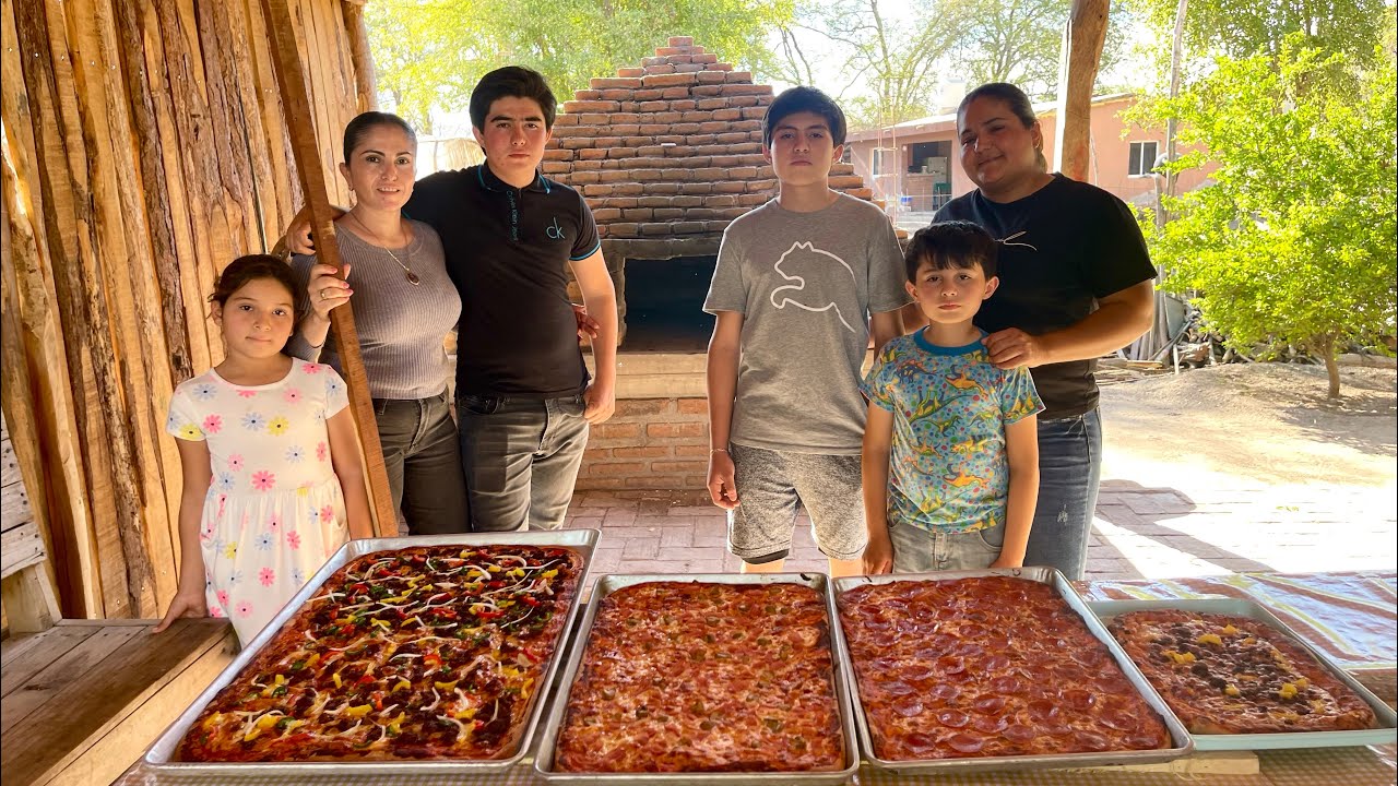 PIZZAS  ALA LEÑA EN EL HORNO ASÍ QUEDARON👌😍