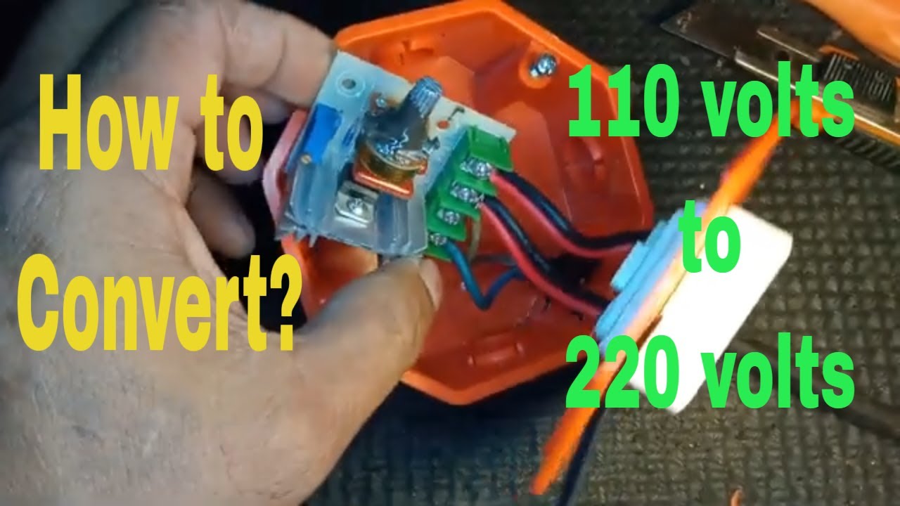 DEWALT Angle Grinder CONVERT 220v to 110v using SCR