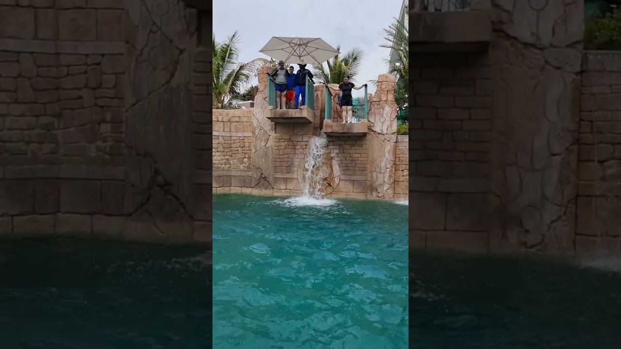 Cliff Jumping at Aquaventure Waterpark Atlantis Dubai