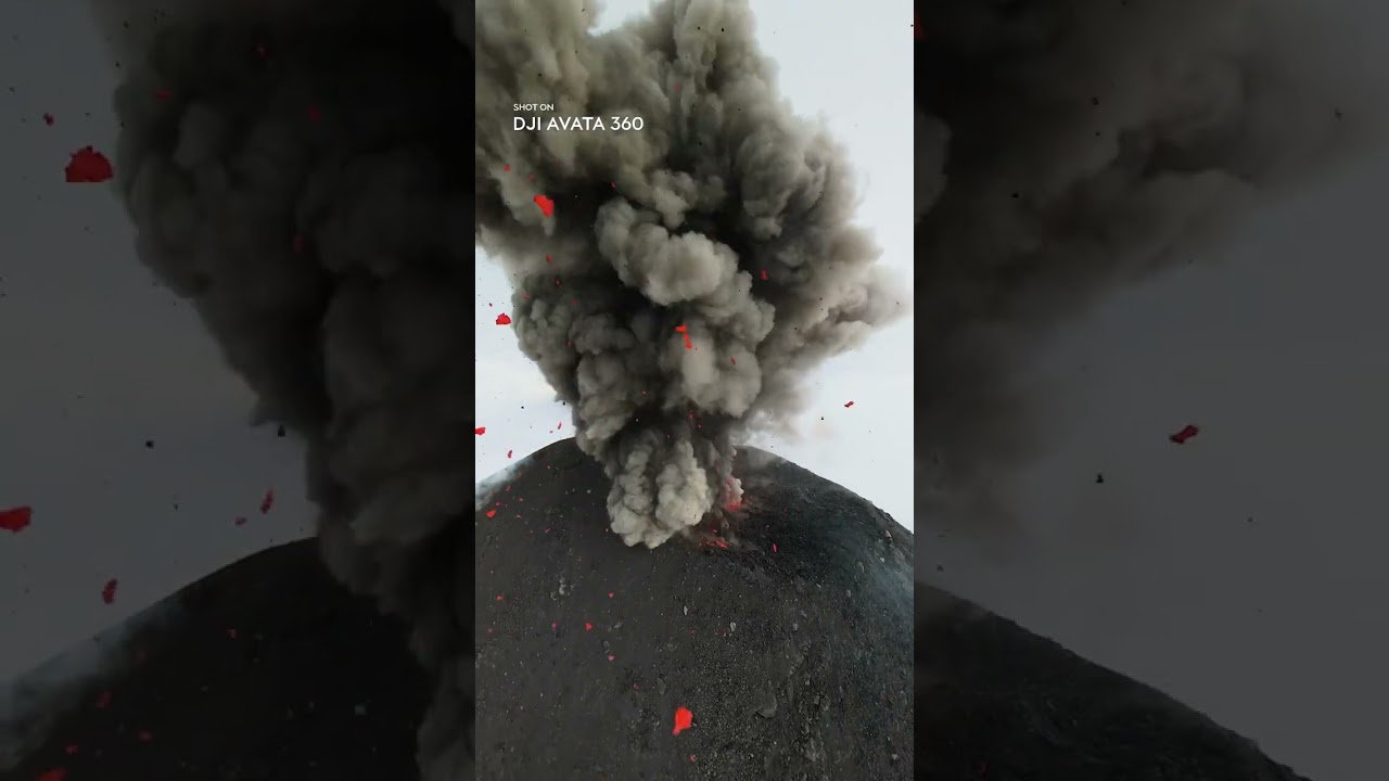 Into the Eruption. Still Flying. | DJI Avata 360