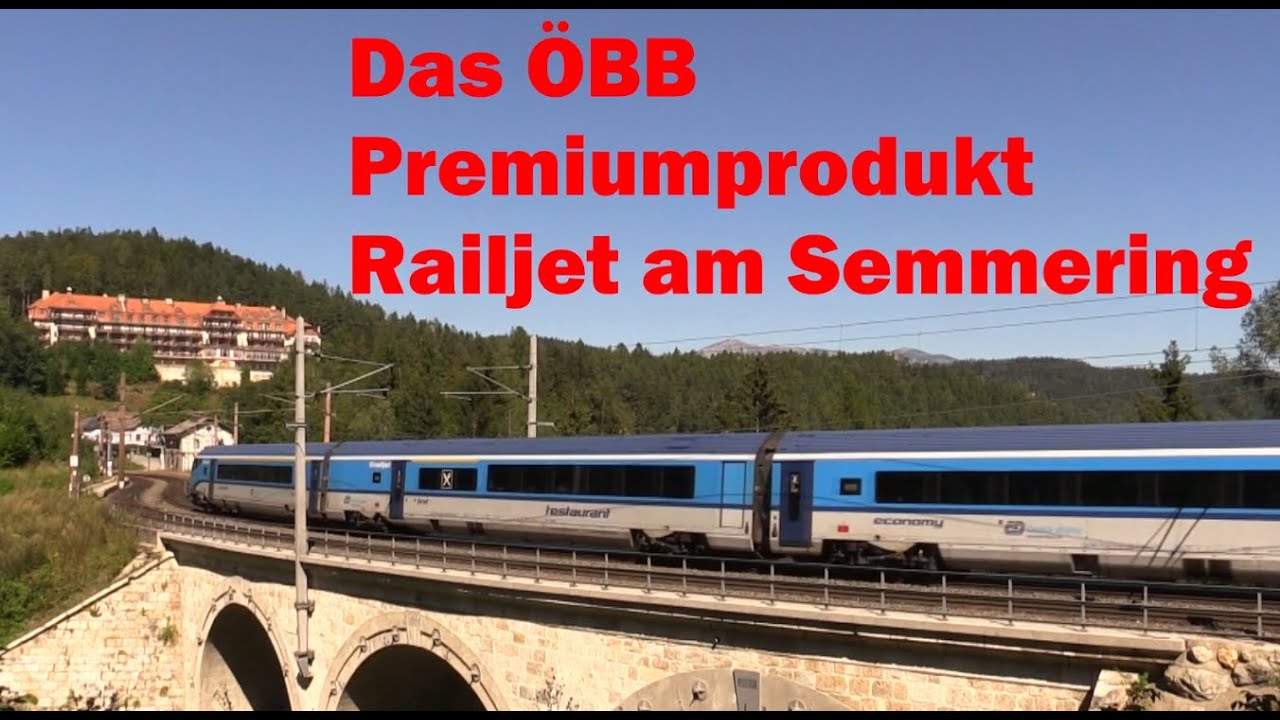 Der ÖBB-Superzug gaaaanz langsam am Semmering: der Railjet bei 70km/h