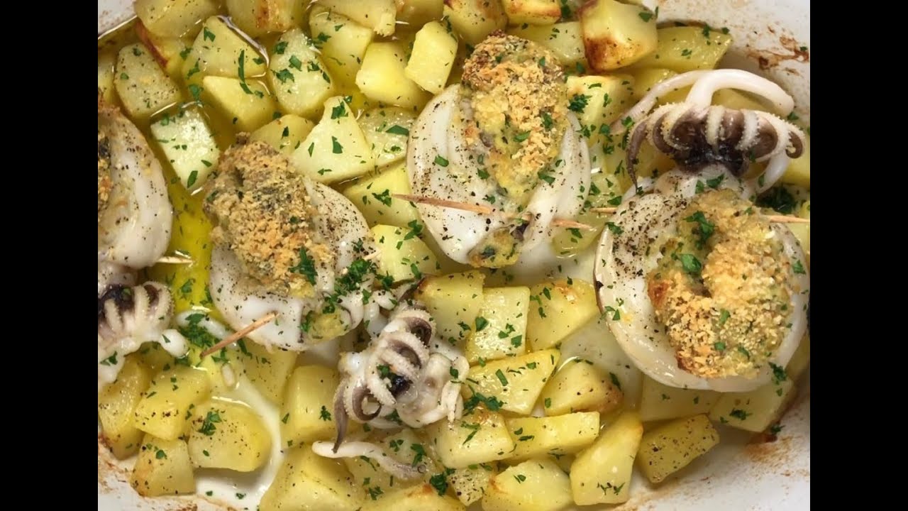 SEPPIE RIPIENE: cotte al forno con le patate ed un prelibato sughetto da leccarsi i baffi !!!