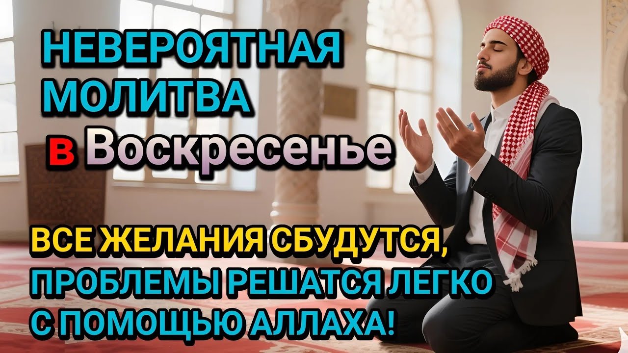 Невероятная молитва в Воскресенье в месяце Шаабан! Все желания сбудутся, и проблемы исчезнут