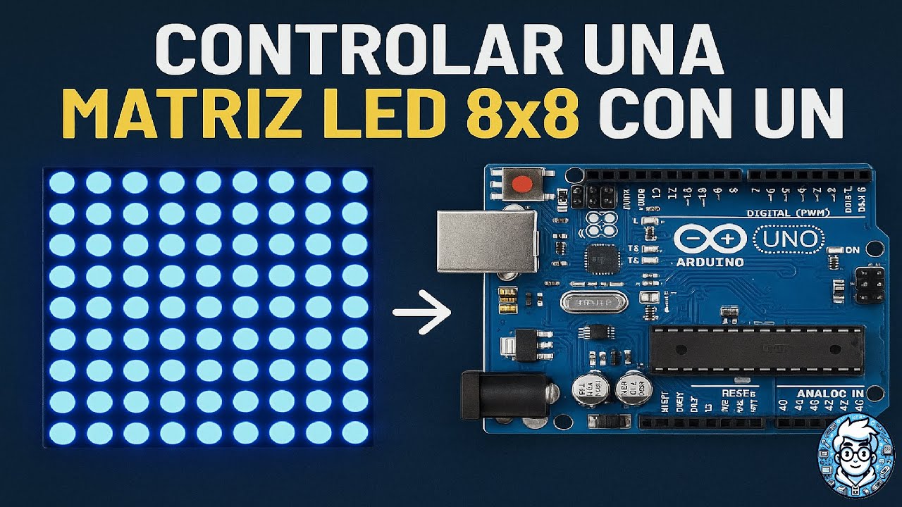 Tutorial: Matriz 8x8 con 74HC595 y Arduino | Efecto Scrolling Fácil